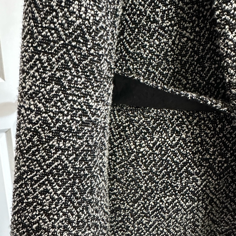 Talbots One Button Blazer Black and White Tweed Jacket - Size S - Picture 8 of 10